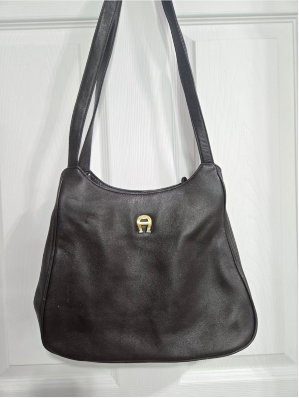 Women's Etienne Aigner Brown Leather Shoulder Bag One Size